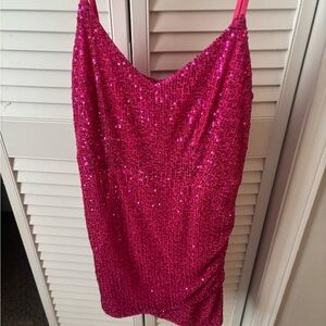 Homecoming Pink Mini Dress